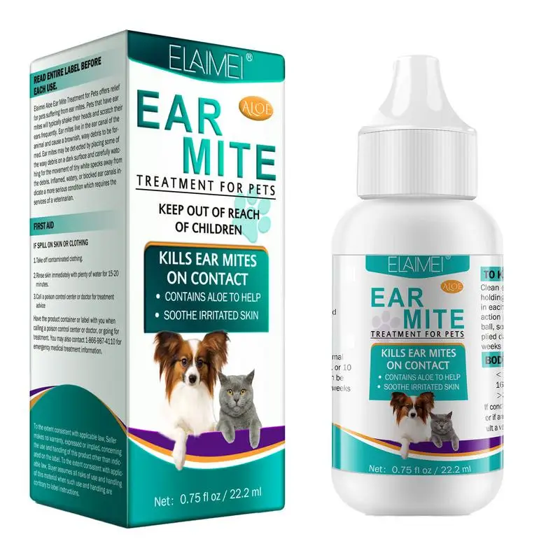 Cat Dog Ear Cleaner Ear Wax Remover Universal Ear Canal Ear Mite Deodorization Non-irritating Ear Cleansing Solution for Dogs