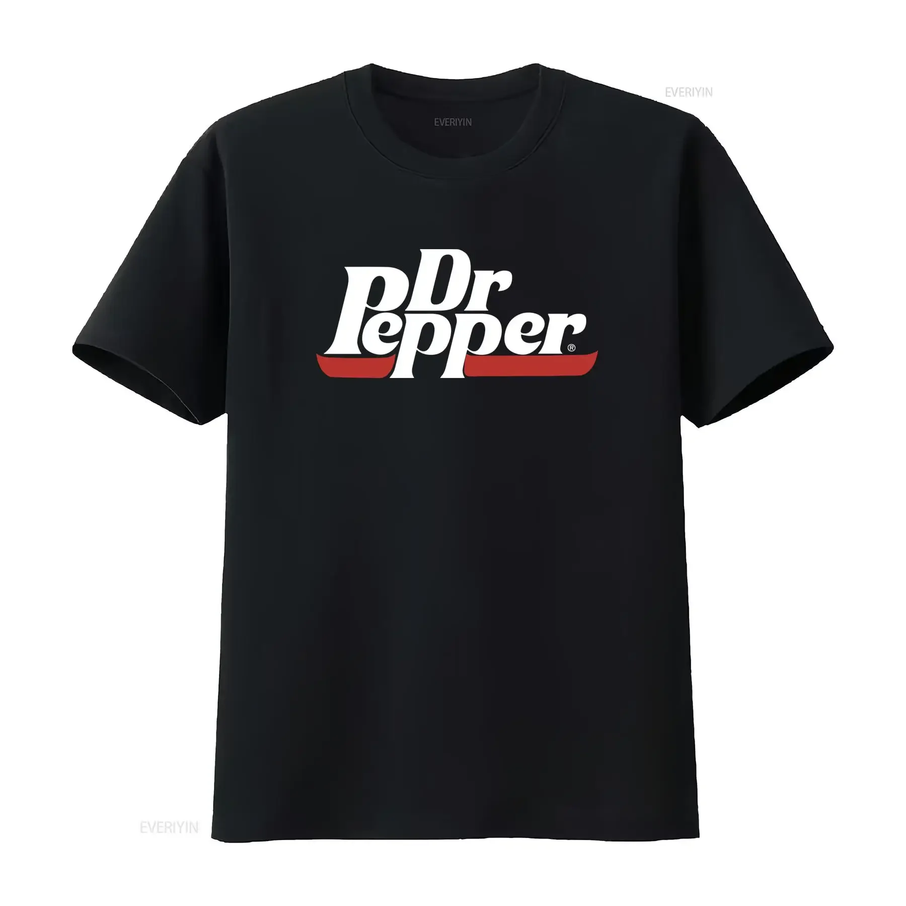 Dr Pepper Original Flavor Soda Logo Print Officially Licensed T Shirt New vintage Washed Stylish homme Soft streetwear