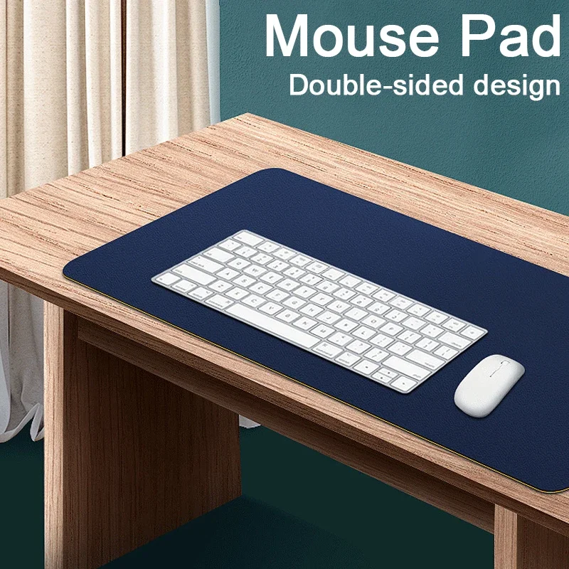 Imagem -02 - Impermeável pu Leather Office Mouse Pad pc Mousepad Grande Esteira de Mesa Esteira de Mesa Dupla Face Xxl 90x40 cm 120x60cm Novo 2023