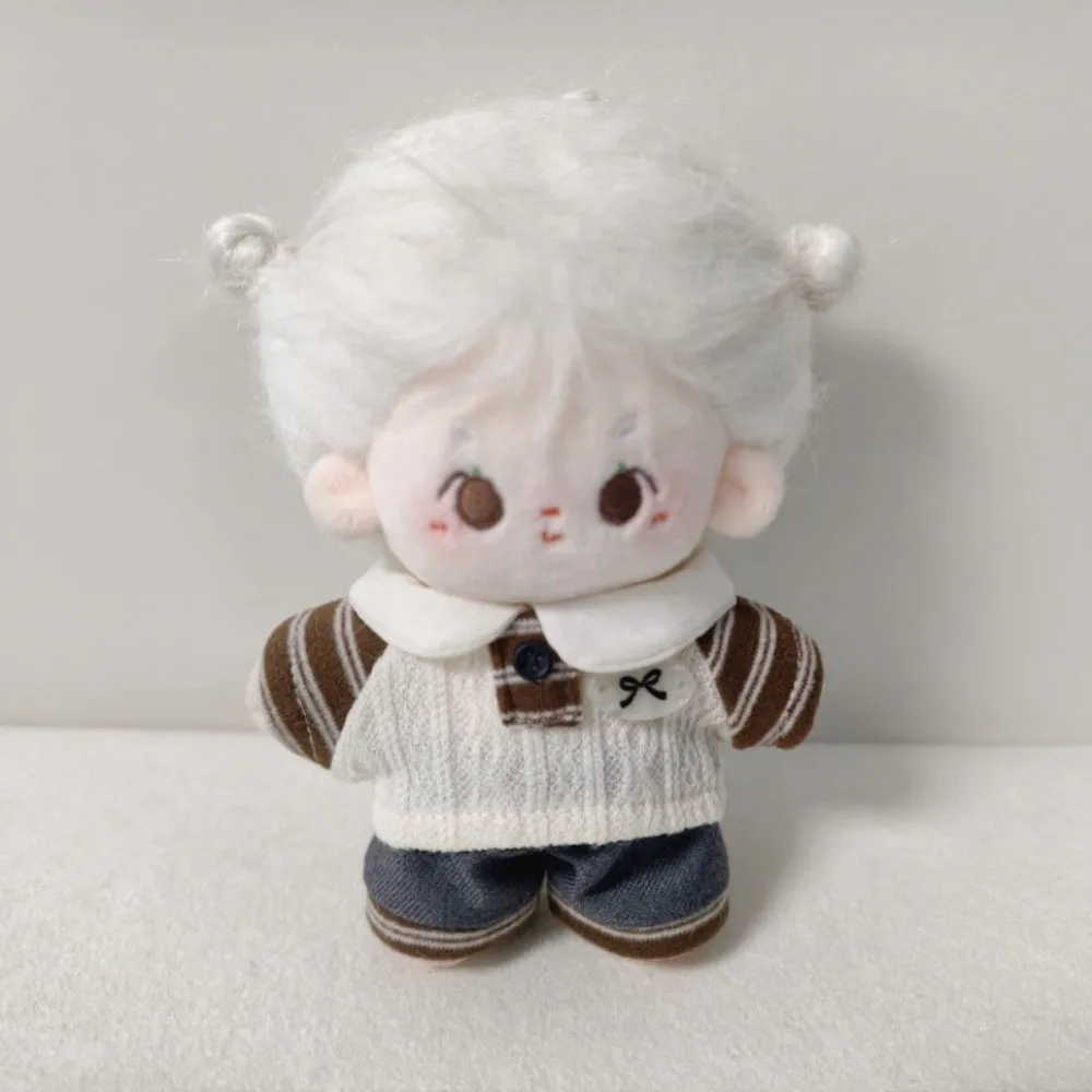 T-Shirt 10 cm Baumwolle Puppenkleidung Adrette Shorts Puppenkleidung Outfit Anzug Uniform Puppenkleid Set 10 cm Baumwollpuppe