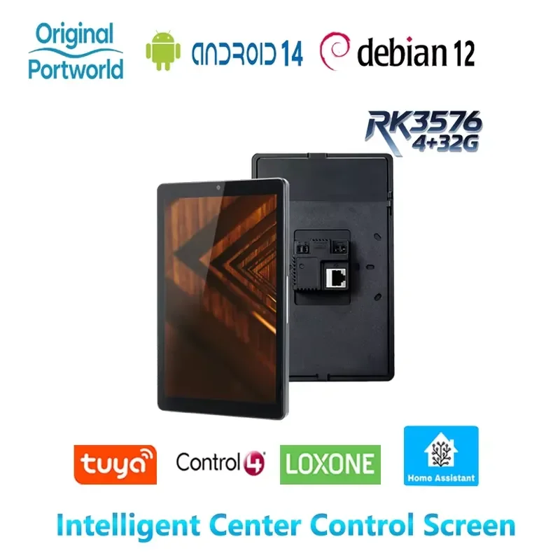 

Home Assistant OEM/ODM 8 Inch Android Tablet Portworld Smart Home Flush Mount POE DC Power 500 Nits IPS Touch Screen App