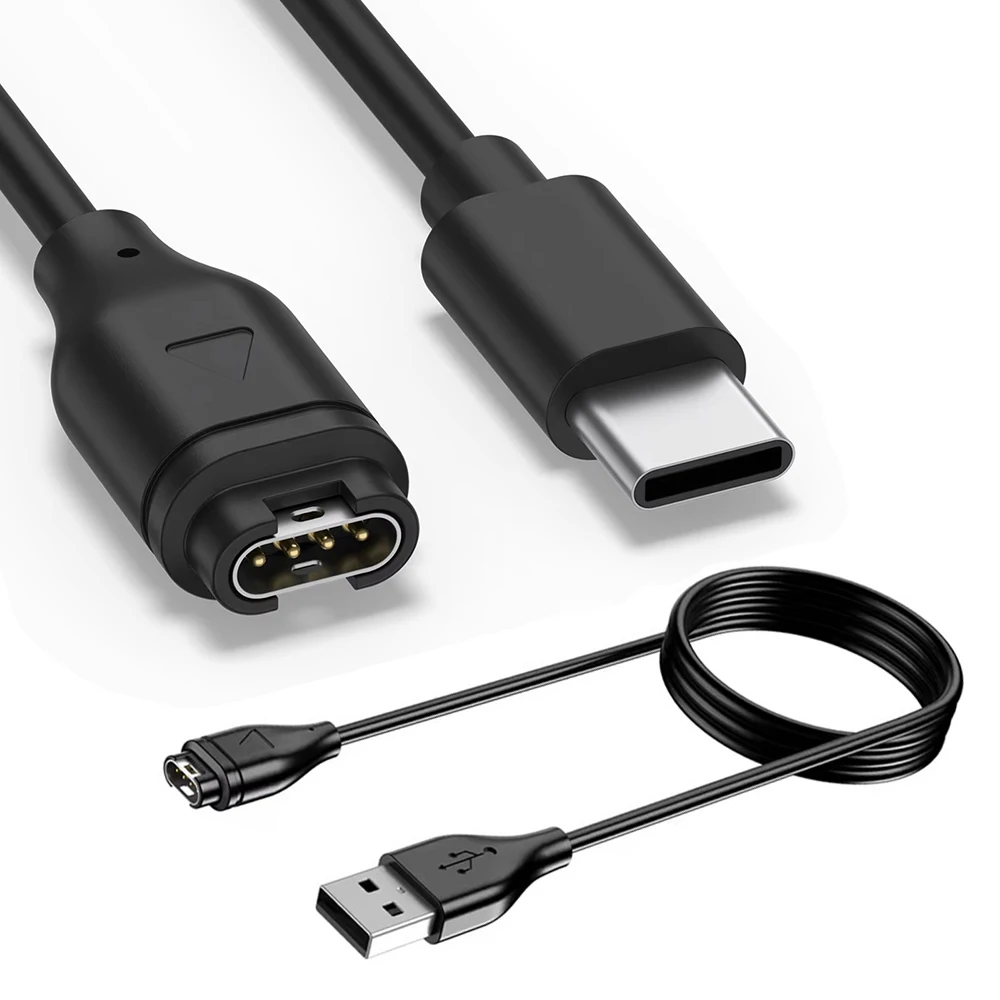 

1-метровый USB-кабель для зарядки типа C для Garmin Fenix 7 7S 7X 6 6S 6X 5 5S 5X Vivoactive 3 4 4S Venu 2 2S 3 3S Шнур для быстрой зарядки