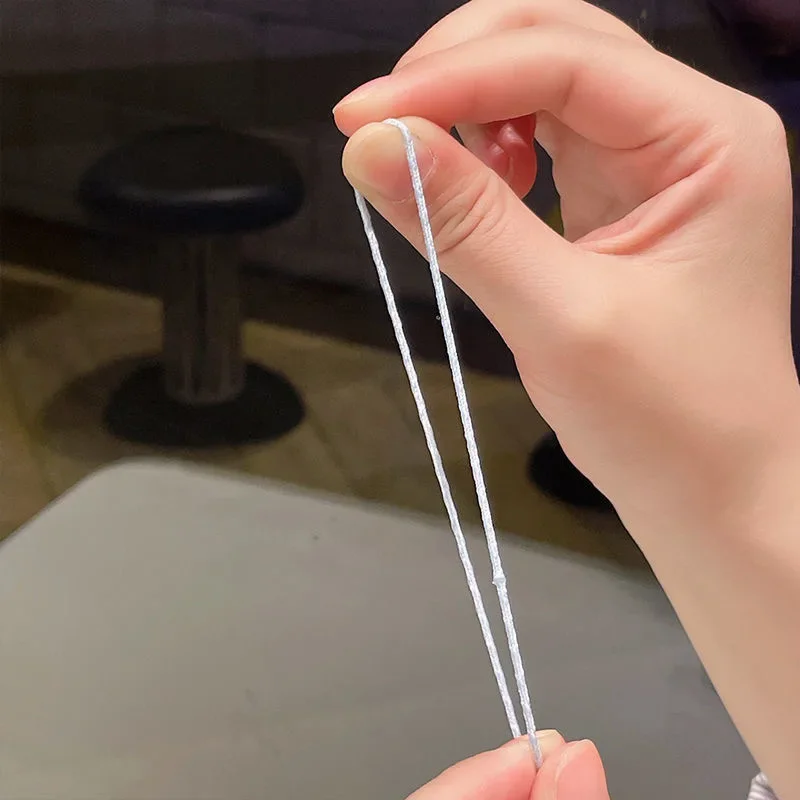 Diademas de nailon para niña, cintas elásticas de colores para coleta pequeña, lazos para el pelo, adornos de bandas de goma, 50/200 piezas