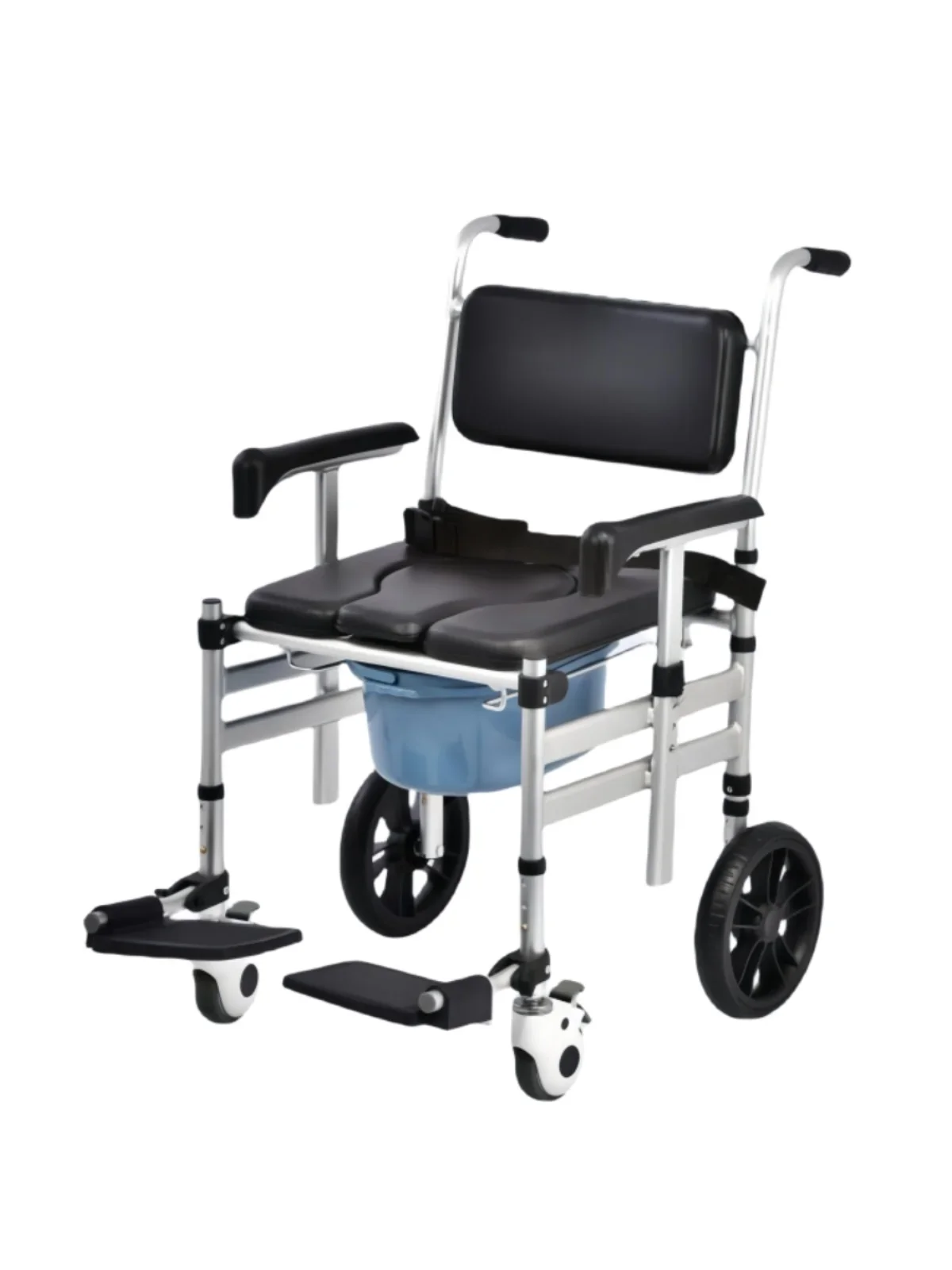 Adjustable armrests with wheels for elderly, pregnant, disabled, mobile toilets