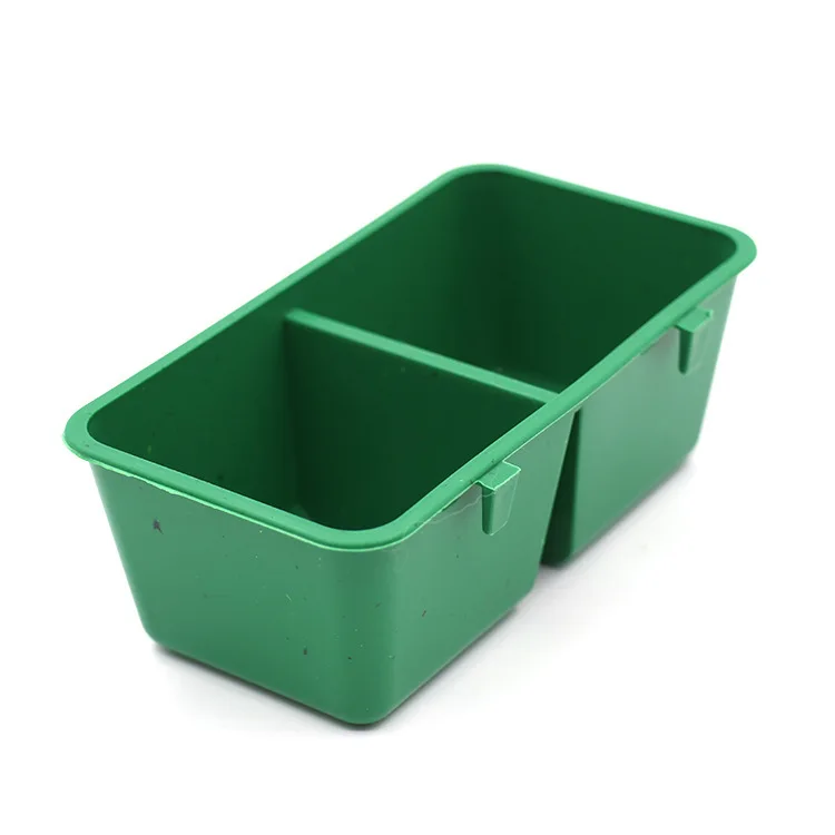 Bird Feeder Box Cage Food Bowl Container For Parrot Rabbit Wire Cage Universal Connected Feeding Cup view 5