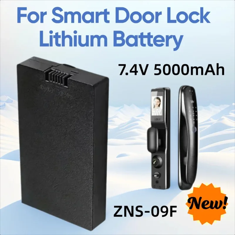 

ZNS-09F 7.4V 5000mAh for Fully Automatic Fingerprint Lock Smart Door Lock Lithium Battery
