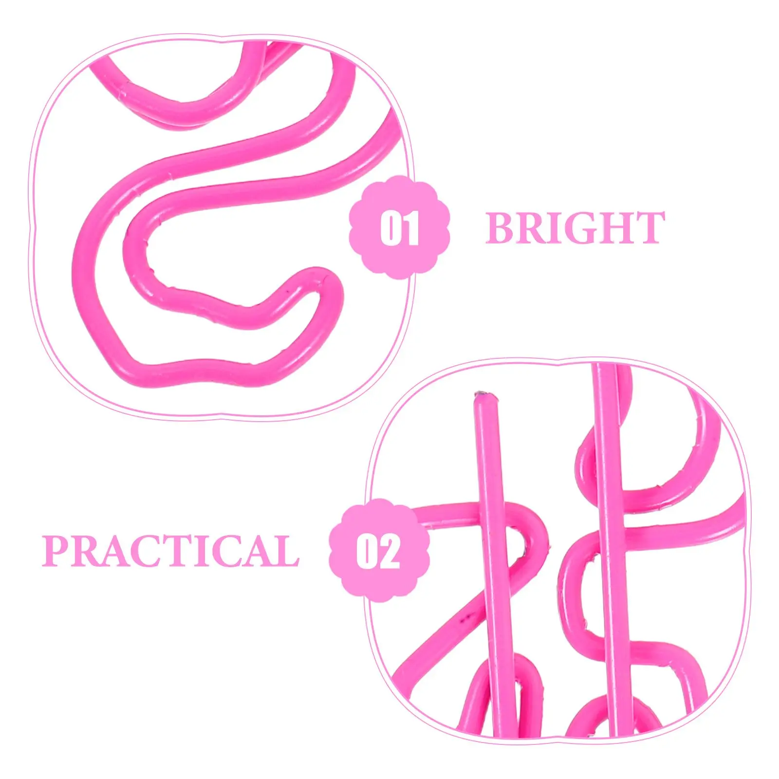 30 Pcs Flamingo Paper Clips Cartoon Metal Office School Supplies Colorful Stationery Jumbo Bookmark Durability Practicality