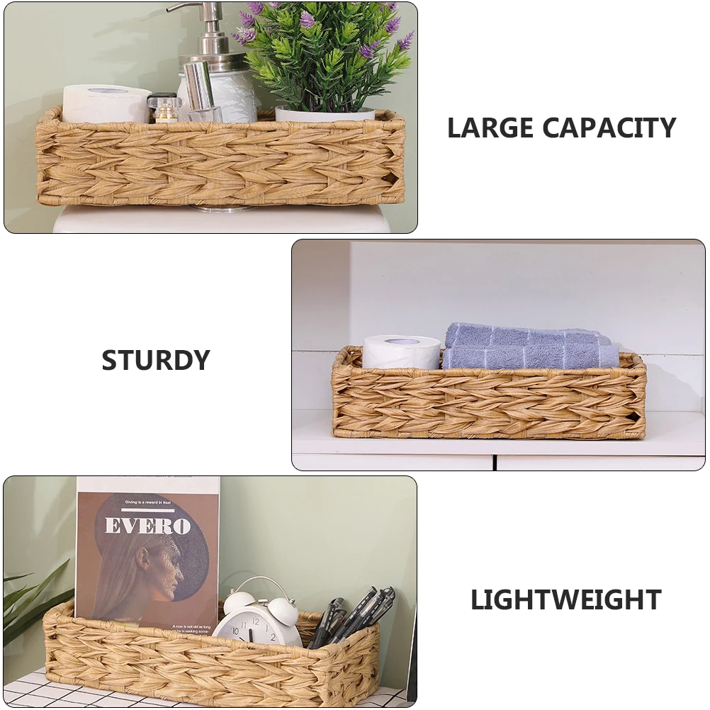 

Woven Storage Basket Home Decor Simple ganization Household Sturdy Structure Lightweight Space Saving Large Capacity Design