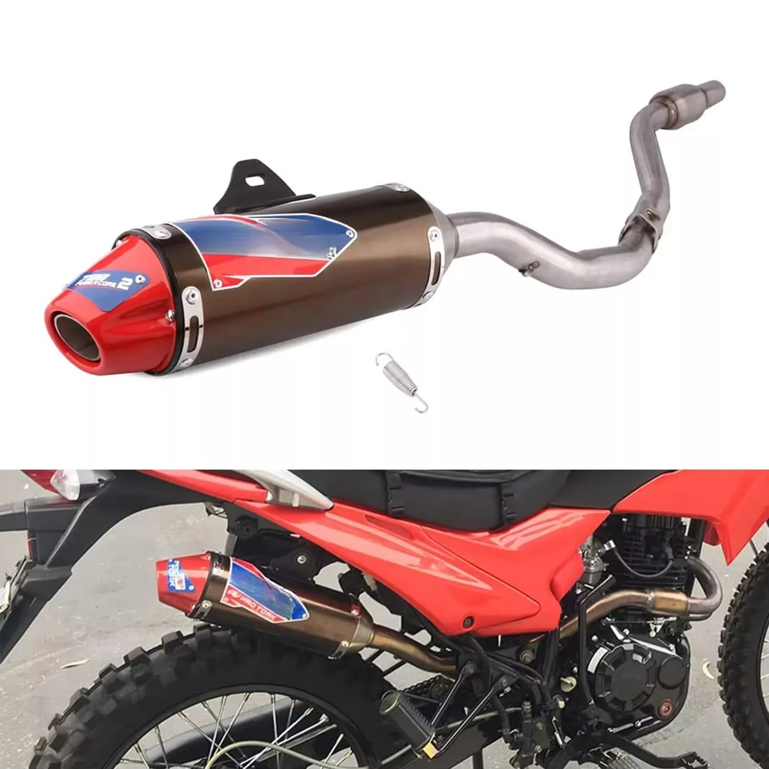 

Полный комплект выхлопной системы для мотоциклов HONDA CRF150F/CRF230F 2003-2013, глушитель и насадка на выхлопную трубу CRF 230F