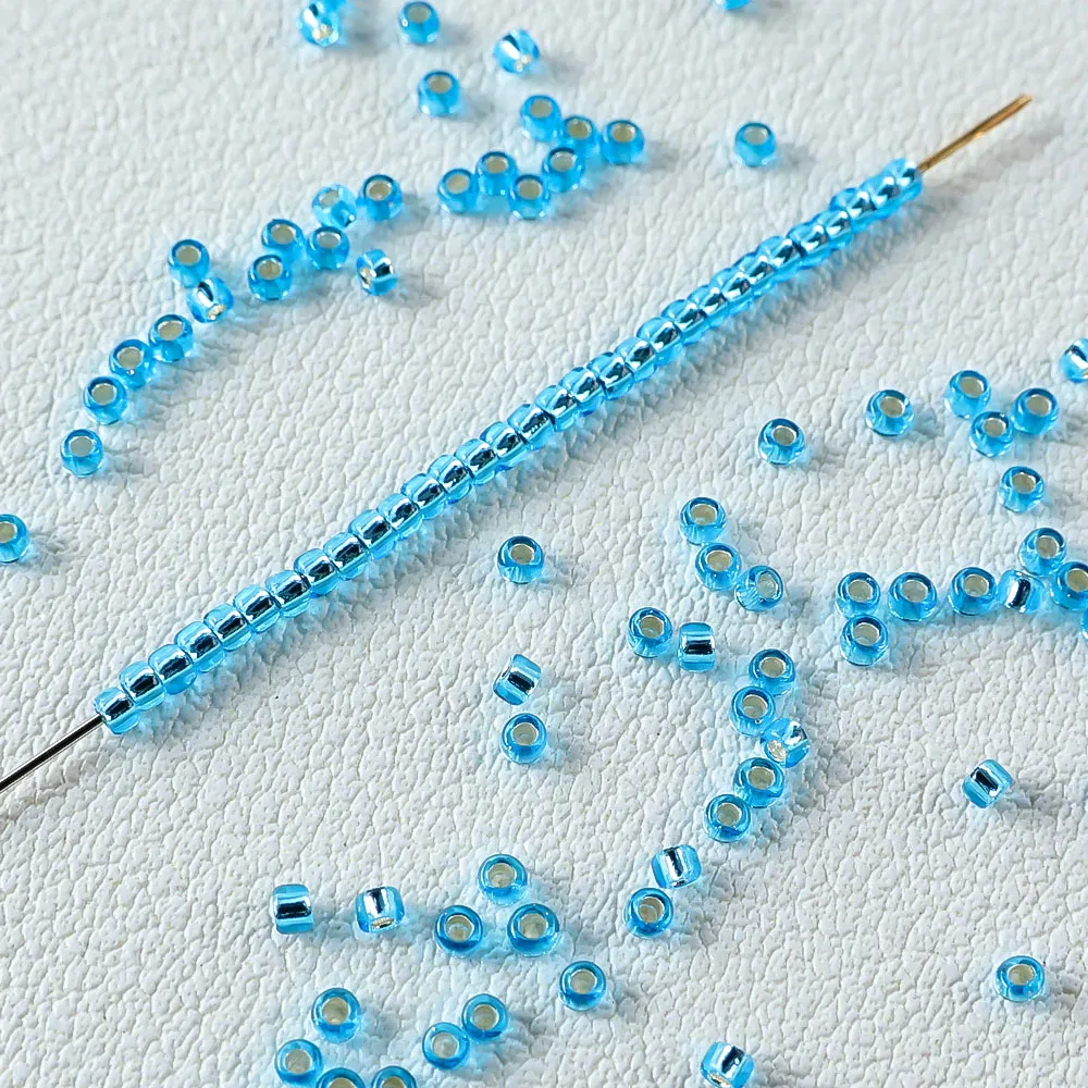 Imported from Japan, 15/0TOHO1.5mm silver filled round bead jewelry accessory 10g is used for bead embroidery, fine bead weaving