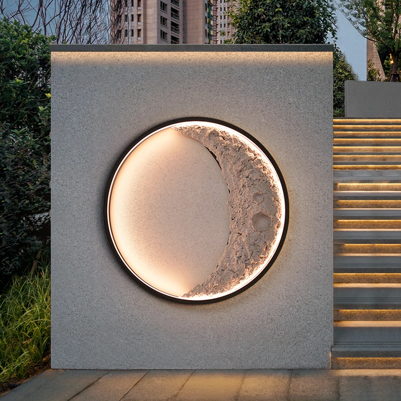 

Modern Simple Moon Led Wall Lamps Foyer Living Room Home Decorations Indoor Outdoor Lighting Wall Sconce Bedroom Bedside Lights