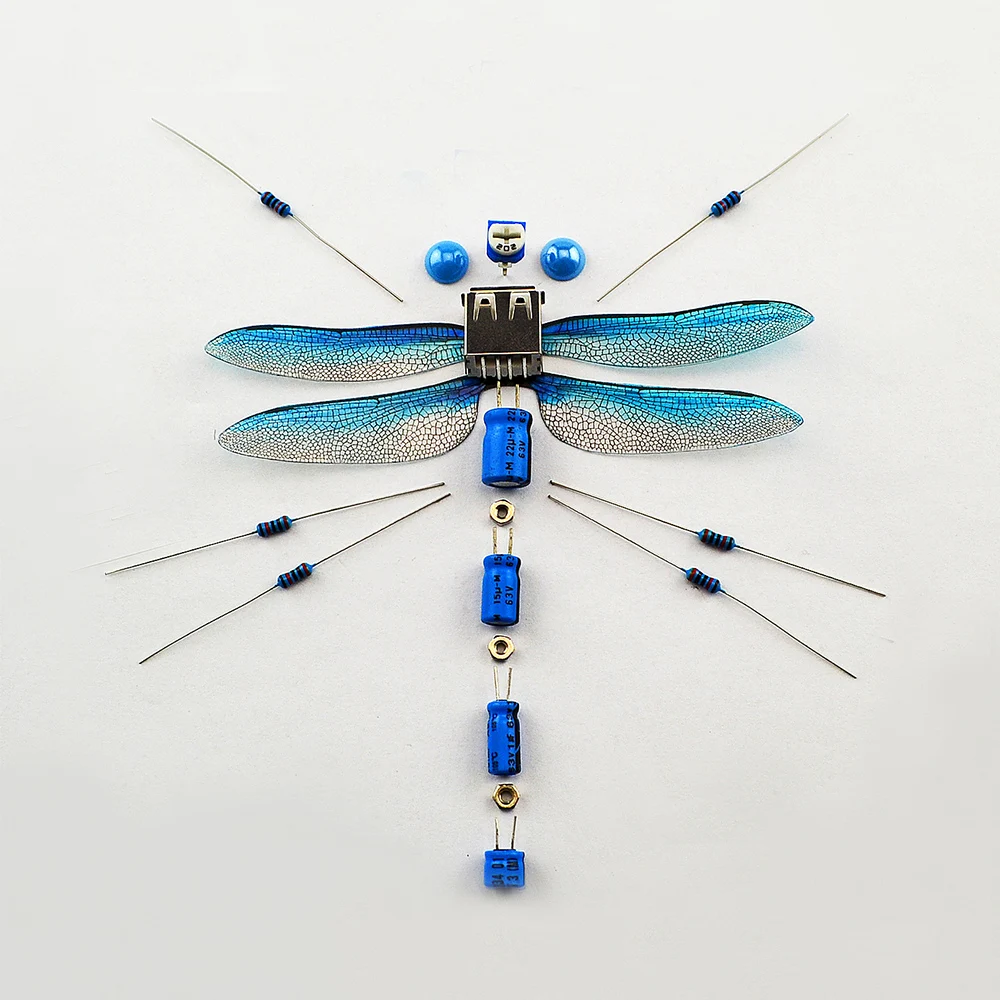 Modello libellula Macchinari in metallo Puzzle Giocattoli scientifici per bambini Kit di apprendimento tecnologico STEM fai-da-te Giocattoli educativi