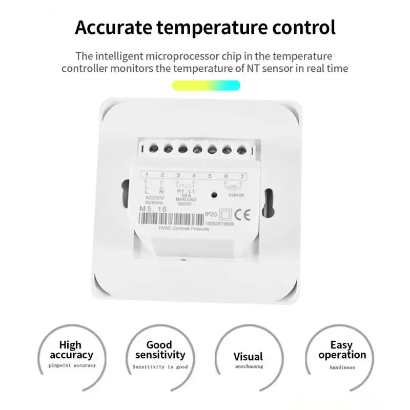 Piso elétrico aquecimento sala termostato manual piso quente cabo uso termostat 220v 16a instrumento controlador de temperatura (1pc)