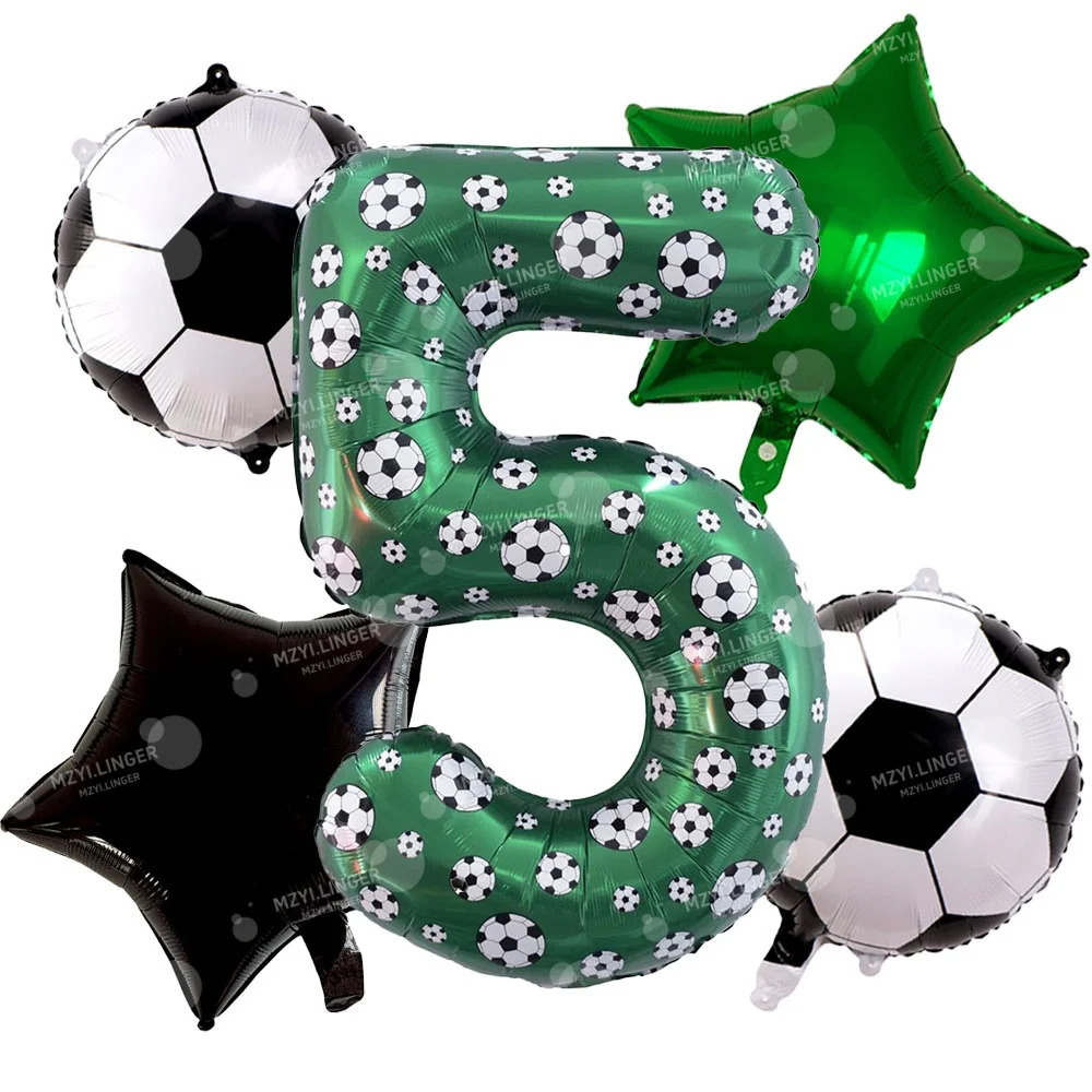 Fußball-Ballon-Set | Fußball-Themen Geburtstagsdekoration für Geburtstagsfeiern, Fußball-Party-Luftballons, Sport-Themen Partyzubehör – Detail 10