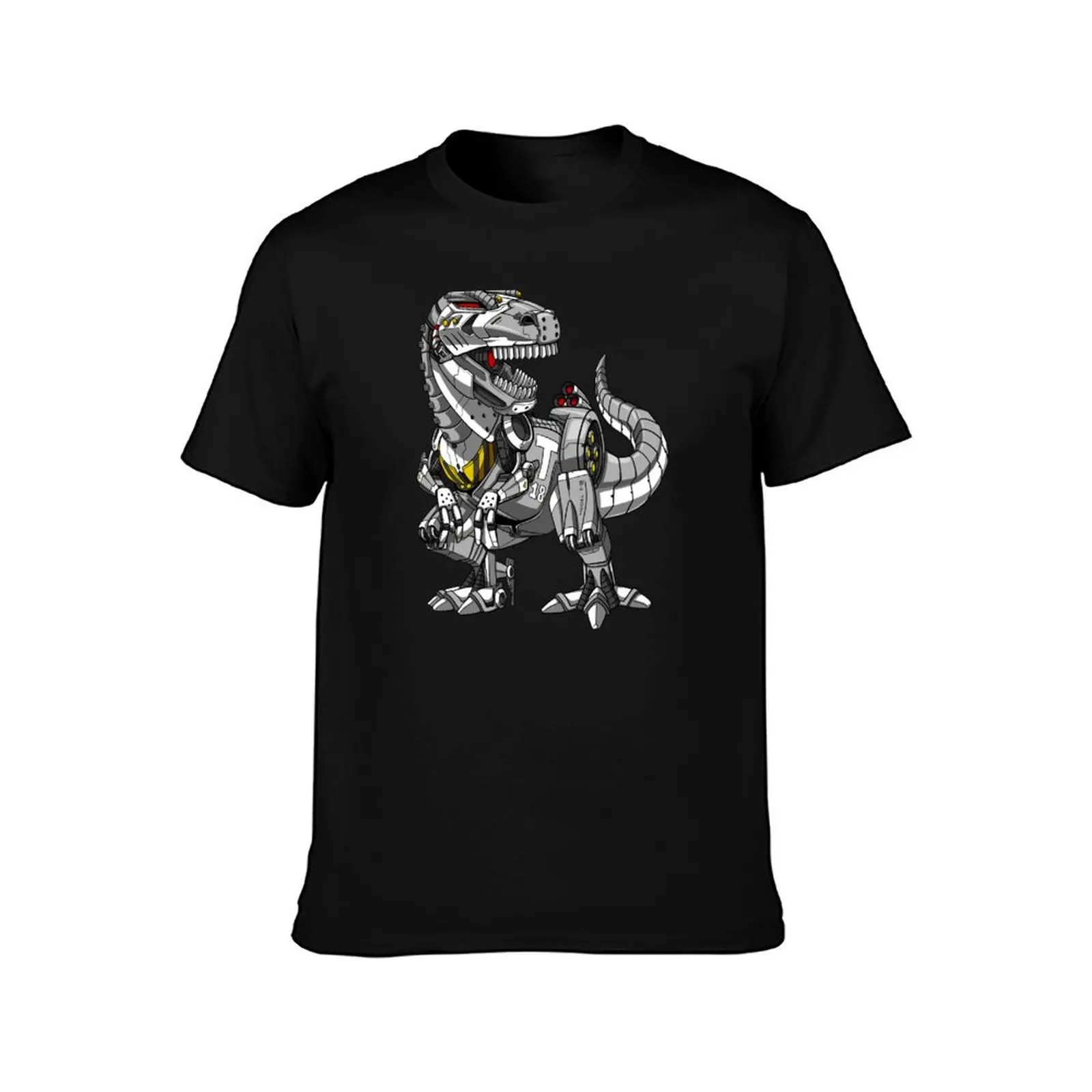 T-Rex Dinosaur Robot T-Shirt t shirt man cotton T-Shirt