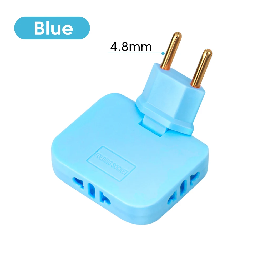 EU Travel Adapter 3 in 1 US To EU Electrical Socket Power Adapters CA MX US To KR Plug Power Adaptor Power Converter AC Outlet