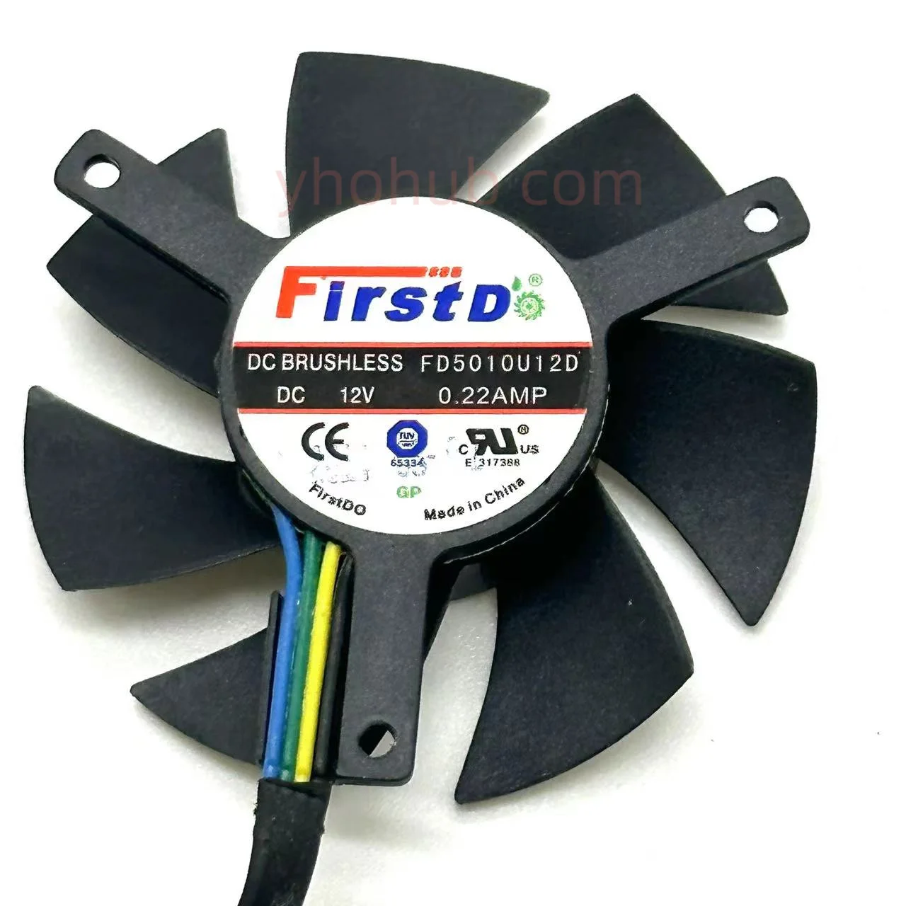 

Firstd FD5010U12D DC 12V 0.22A 4-Wire Server Cooling Fan