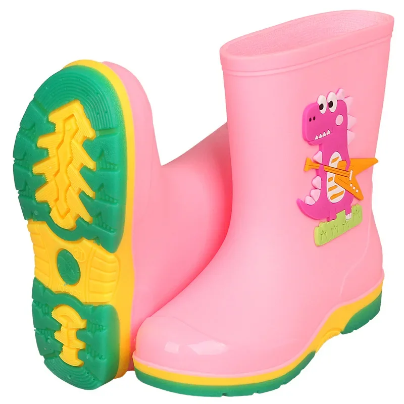 Rain Shoe for Girl Rain Boot for Boy Baby Water Shoe Cartoon Plush Shoe Winter Shoe for Girl Kid Rubber Boot for Children Botas