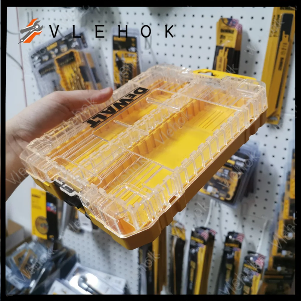 DEWALT Drill Parts Storage Box Bit Holder Baffle Electric Power Tools Accessories Stackable Tough Case DT70803