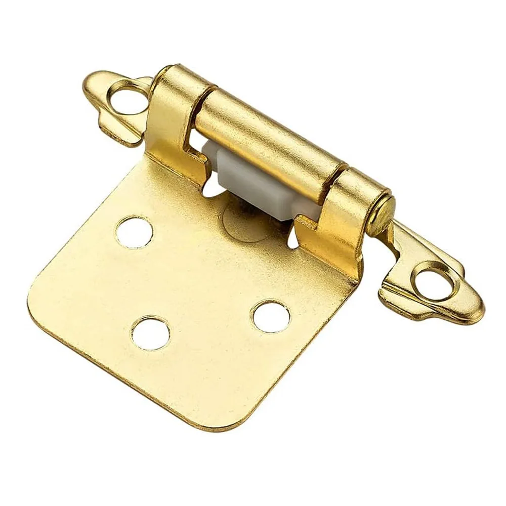 

5pcs Half Self-Closing Spring Hinges Semi-Hidden For Cabinet Doors Trailer Durable Heavy Duty Auto Door Closer
