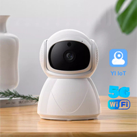 YI IoT 5MP 5Ghz Dual Frequency WiFi PTZ Camera IR Night Vision Security Camera Two Way Audio Auto Tracking Smart Home Security