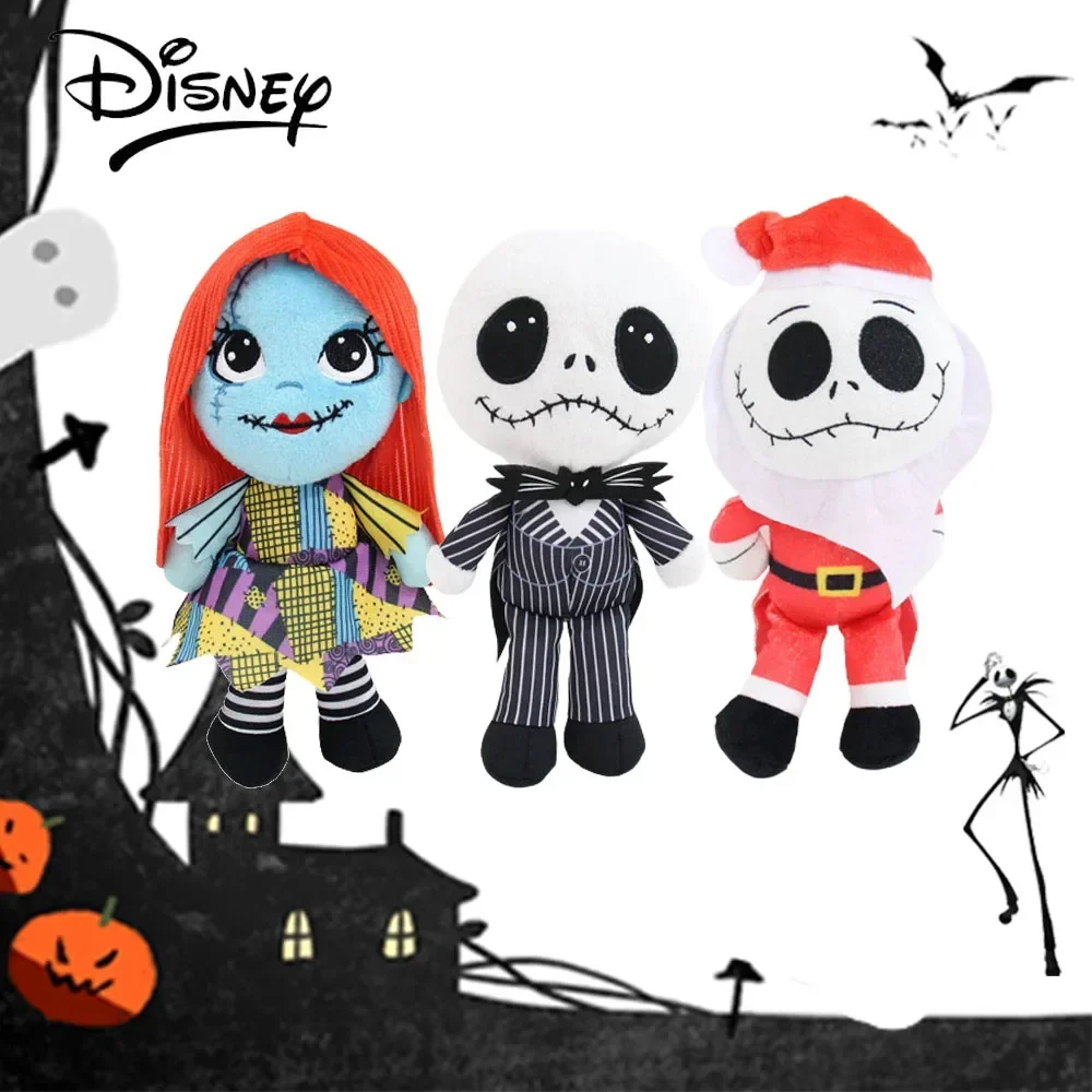 

Disney The Nightmare Before Christmas Horror Jack Plush Doll Sally Halloween Doll Movie Stuffed Anime Periphery Toys for Kids