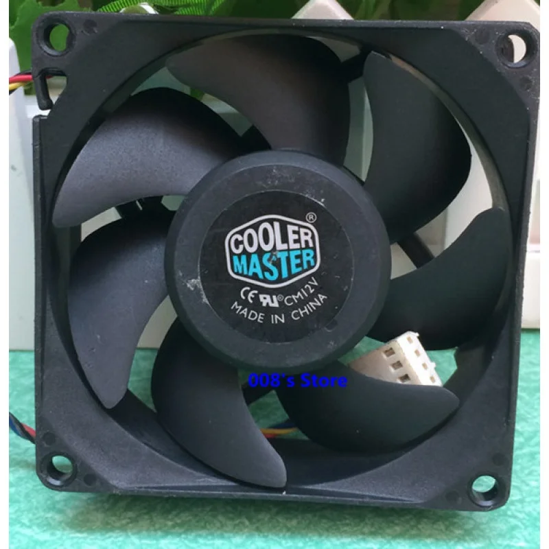 CPU Cooler Fan Stock For FA08025M12LPA 8CM 80x80x25MM 0.45A DC 12V PWM Hydraulic Mute Temperature Control Master Radiator