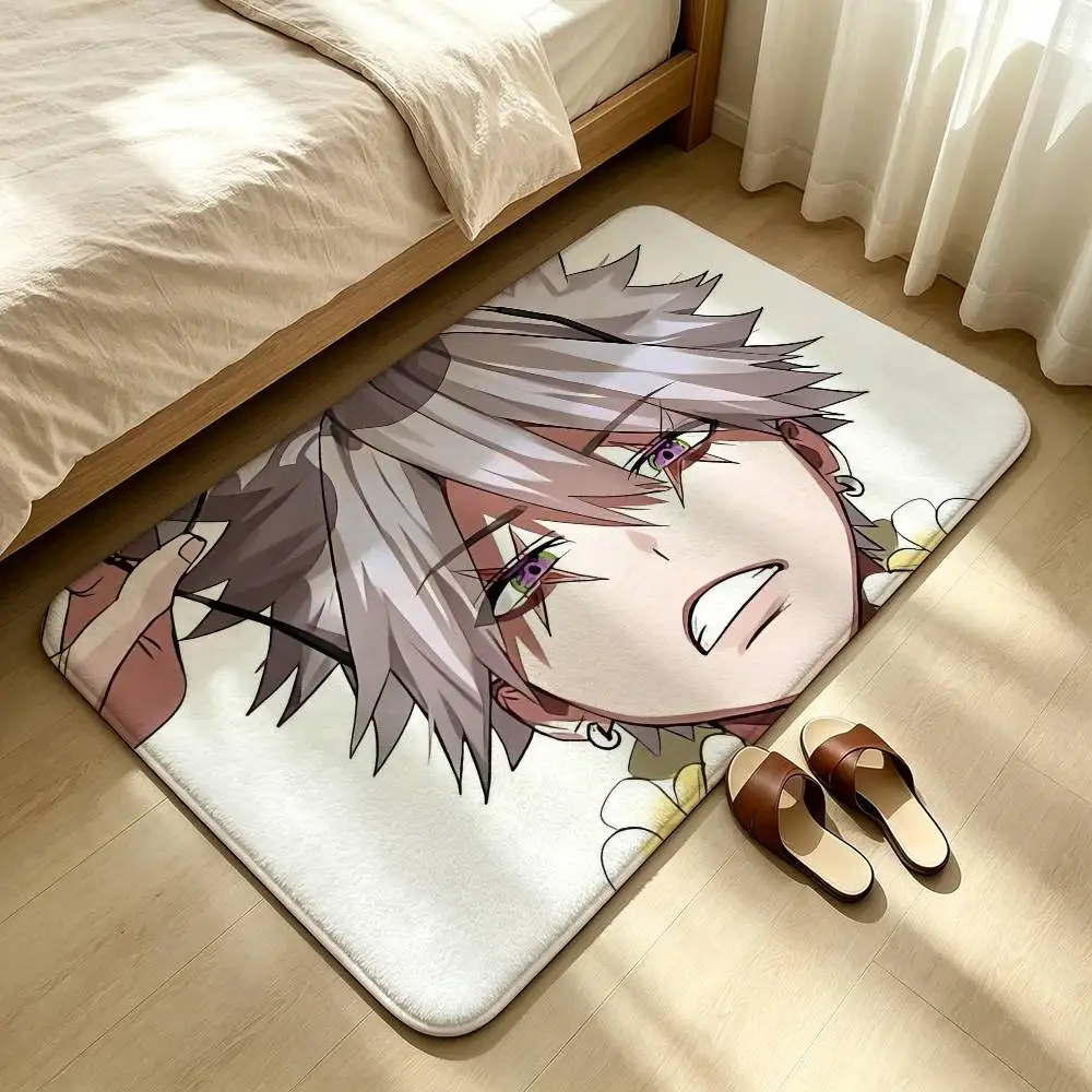 COOL P-Phantom Busters Tamon and Kanzaki Shower Room Absorbent Small Floor Mat Soft Comfortable Decorative Foot Mat