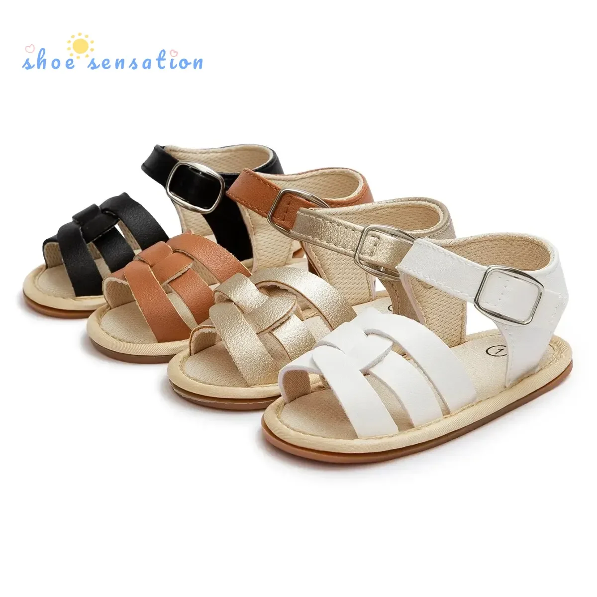 Meckior Sommer Baby Garten Sandalen Retro-Stil Pu Leder Baby Boy Mädchen Schuhe Gummis ohle Kleinkind Kleinkind rutsch feste First Walker