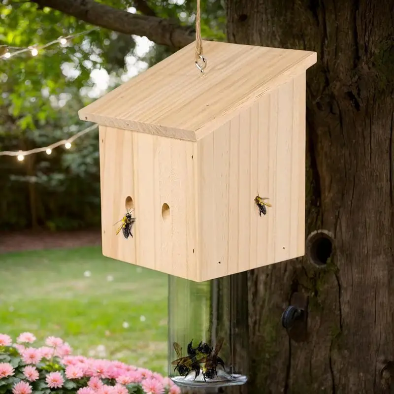 Carpenter Bee Traps For Outside Wood Carpenter Bee Trap For Outside Nature Rustic Catching Device For Outdoor Orchard Farm