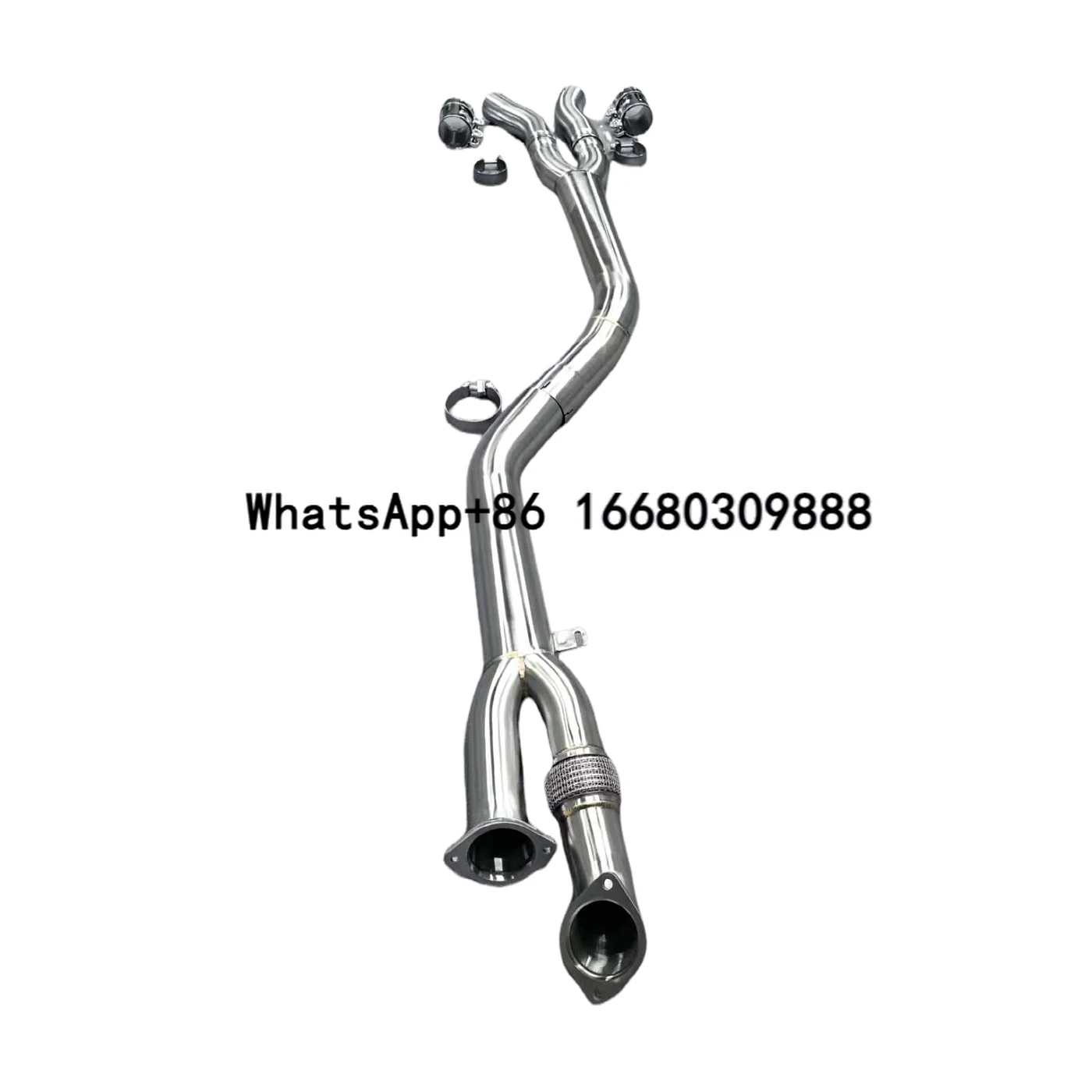 Single Midpipe with Brace for  G80 G82 G83 M3 M4 S58 Single Midpipe