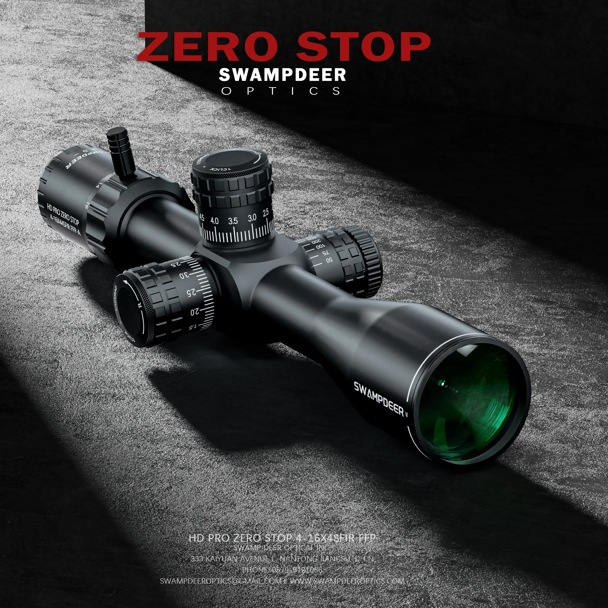 

SWAMP DEER ZERO STOP 4-16X44 6-24X50 SFIR FFP Riflescope Adjustment Turret Mrad Reticle for Outdoor Hunting Optical Sights