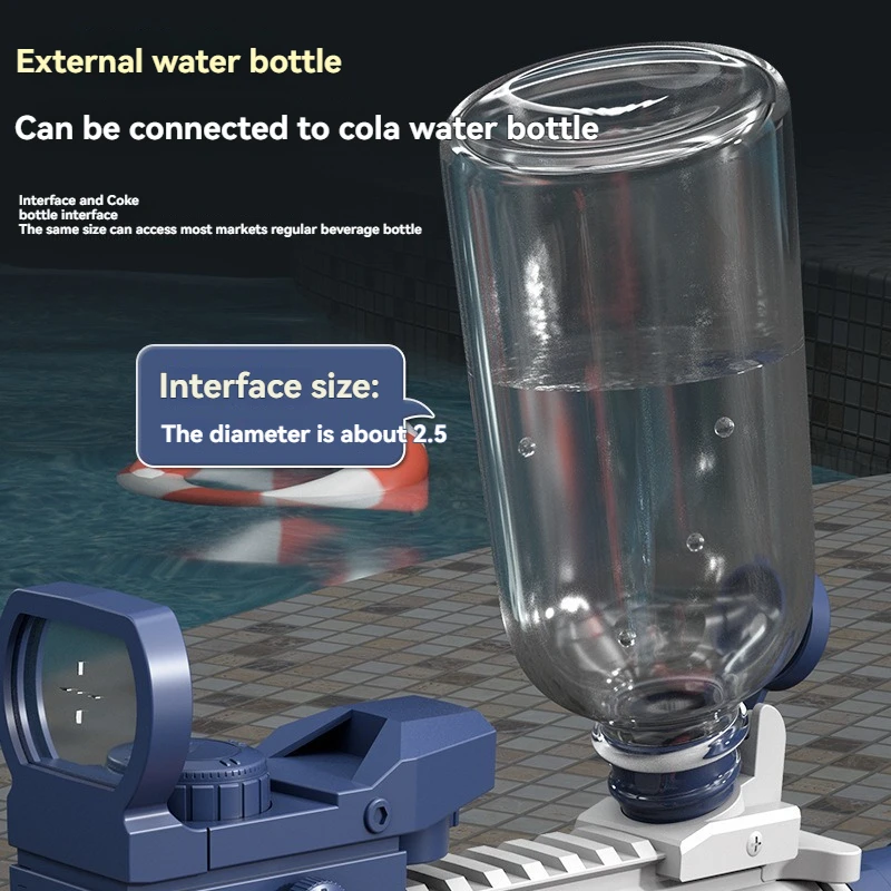 شعبية الكهربائية M416 ألعاب مسدس المياه الصيف في الهواء الطلق الشاطئ سعة كبيرة متعة إطلاق حمام سباحة الكبار الاطفال لعبة اطلاق النار لعبة