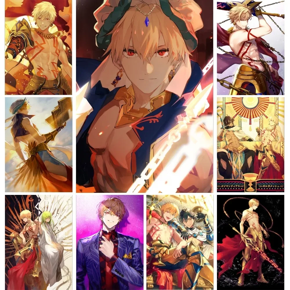 Game Anime Fate Grand Order Gilgamesh Canvas Wall Art Home Decor Room Decor Digital Painting Living Room Restaurant