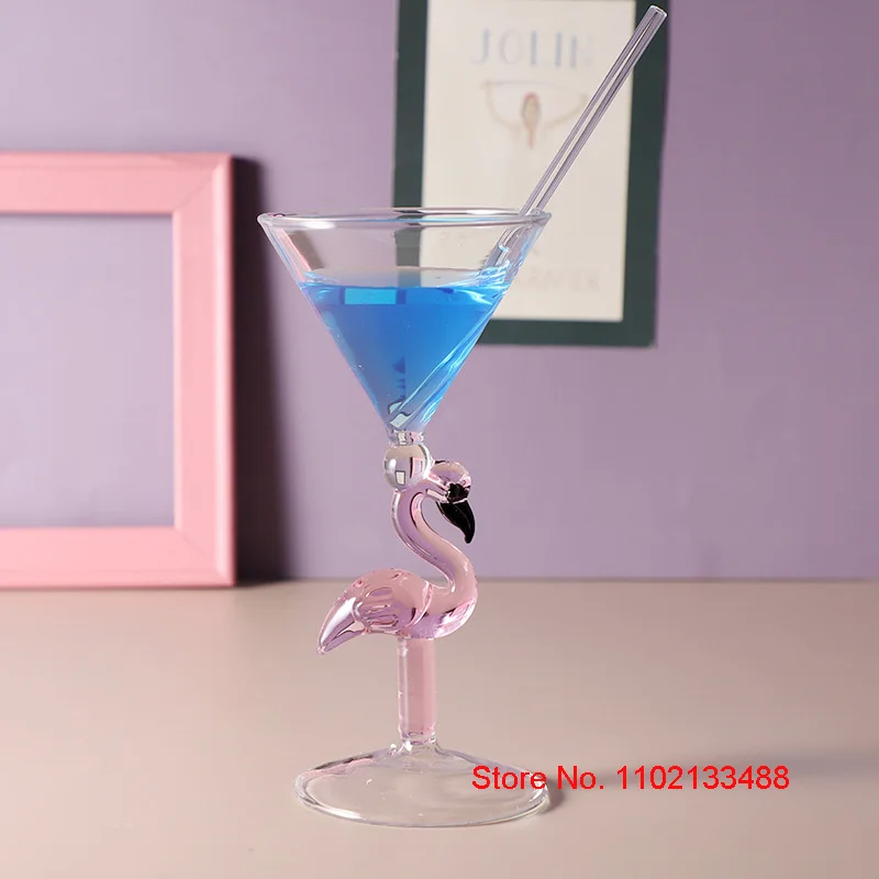 Flamingo Cocktail calice Cup 2023 ultimi regali per feste di Design bicchiere da vino Creative Bar Atmosphere Decor Cocktail Glass Martini Cup