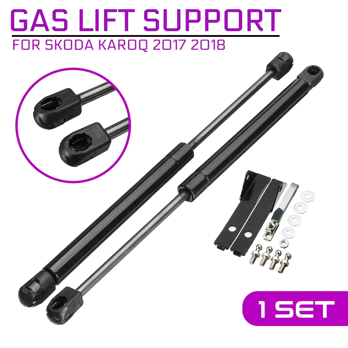 Car Front Engine Hood Lift Supports Props Rod Arm Gas Springs Shocks Strut For Skoda Karoq 2017 2018