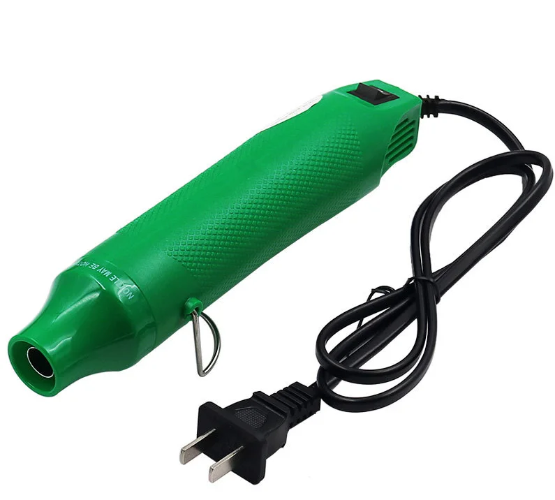 DIY Using Heat Gun Electric Power Tool Hot Air 300W Temperature Gun for Shrink Wraping Wire and Cable Repair Mini Tool