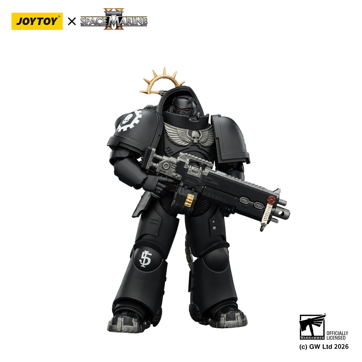 JOYTOY 1/18 Action Figure Space Marines 2 Warhammer 40K Heavy Intercessor met Heavy Bolt Rifle en Bolt Pistol Game Edition