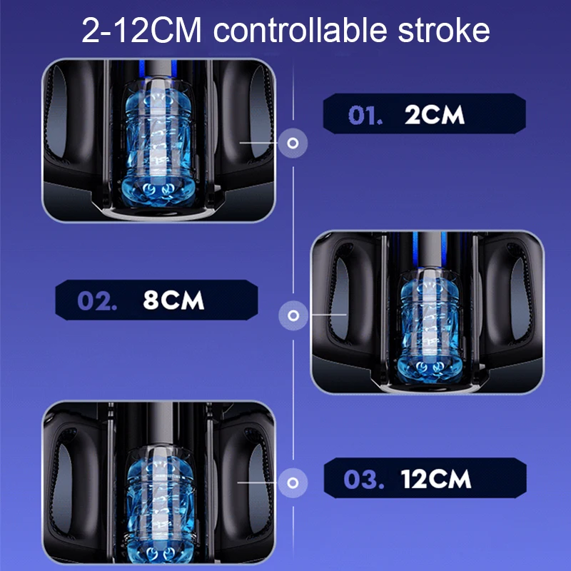 Leten automatische Teleskop Mastur bator leistungs starke Schub Hoch geschwindigkeit männlich 20-120mm tiefen Hals Blowjob Masturbation Tasse Sexspielzeug