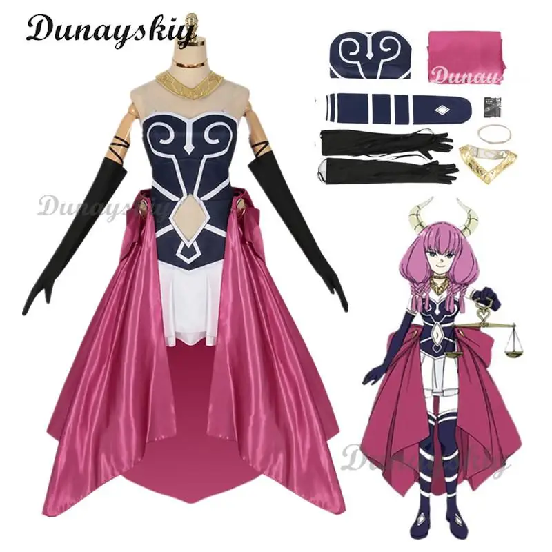 

Aura Cosplay Costume Anime Frieren at the Funeral Long Dress Costume Uniform Halloween Carnival Party Clothes Women