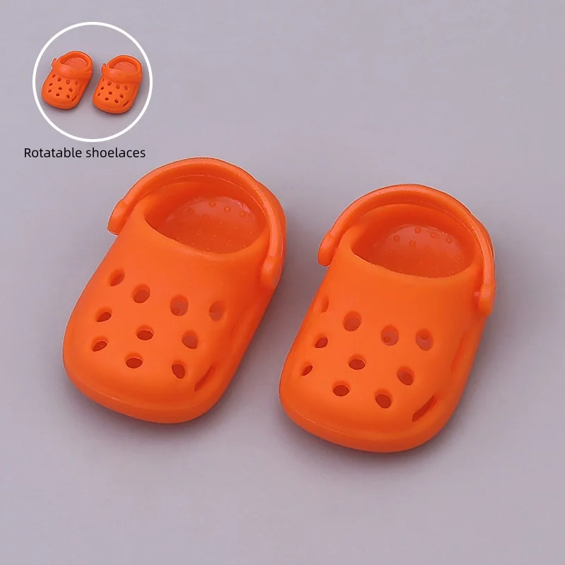 New Cute Mini Doll Clog Shoes Suitable for LABUBU 10cm&15cm LABUBU Accessories, Cotton Doll Accessories