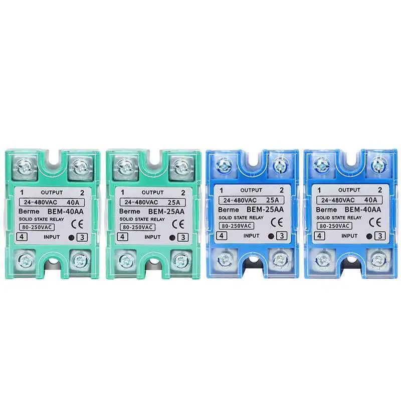 

Single Phase Solid State Relay SSR-25AA A4825 25A AC Control AC BEM-25AA