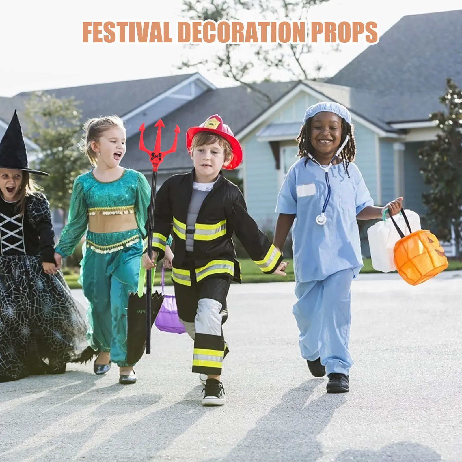 

Cosplay Pitch Halloween Demon Prop Strong Stable Wear Resistant Comfortable Easy Hold Festival Masquerade Stage Decor