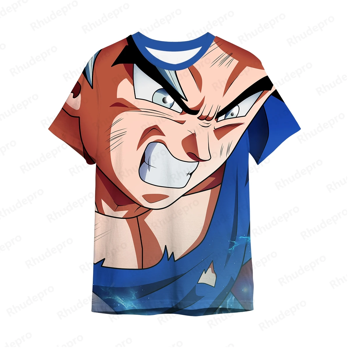 Printed T-shirt Super Saiya Goku Dragon Ball Z Hip Hop Tops Y2k Men Harajuku Style T-shirts Men's Streetwear 100-5XL Vegeta 2024