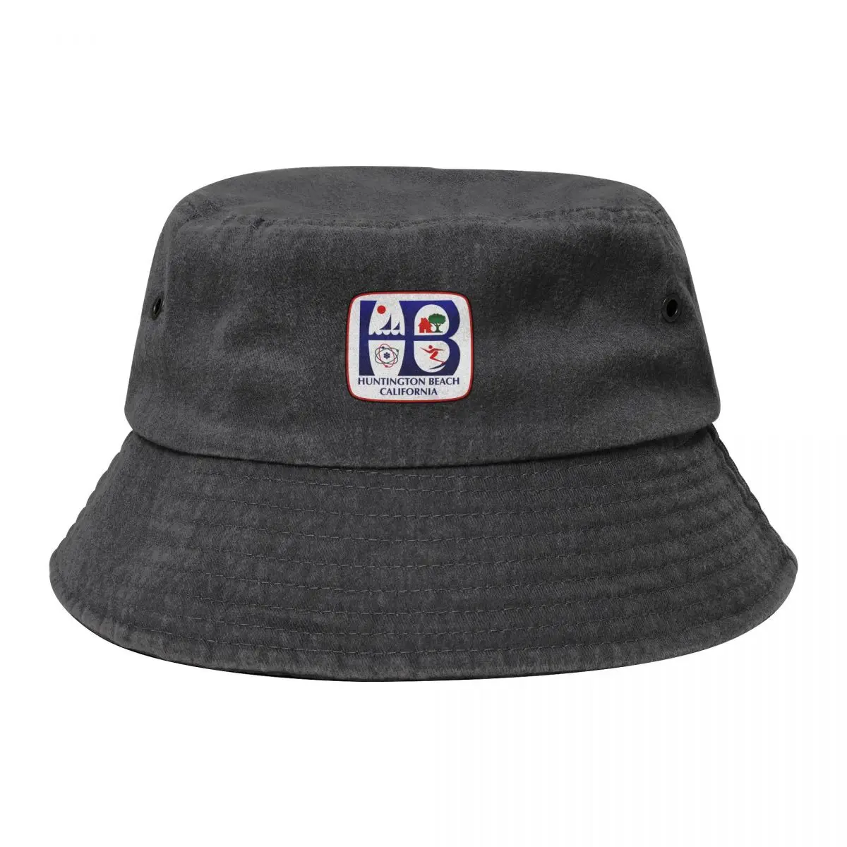 

Huntington Beach Classic \t\t Bucket Hat Military Cap Man Golf Hat Horse Hat Ladies Men's