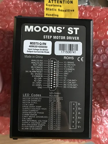 MOONS' MOONS' drive MSST series MSST5-Q-RN, STF06-EC and other original with Q program