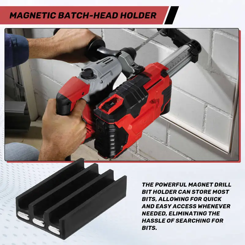 Soporte magnético para cabeza de lote, soporte para puntas de destornillador, soporte para brocas para Milwaukee, para controladores de impacto Dewalt, taladros-AT64