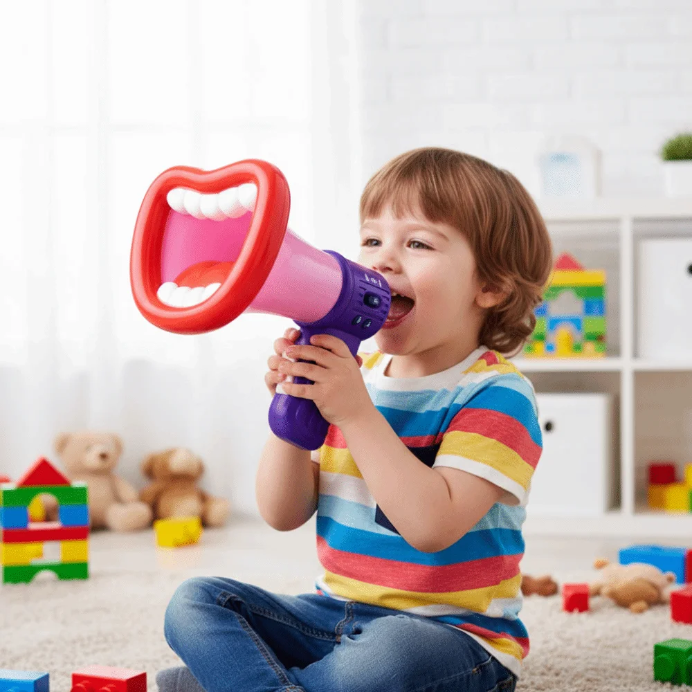 Novelty Lightweight Voice Changer Anti Slip Portable Loud Speaker Handheld Clear Sound Megaphone Voice Effects