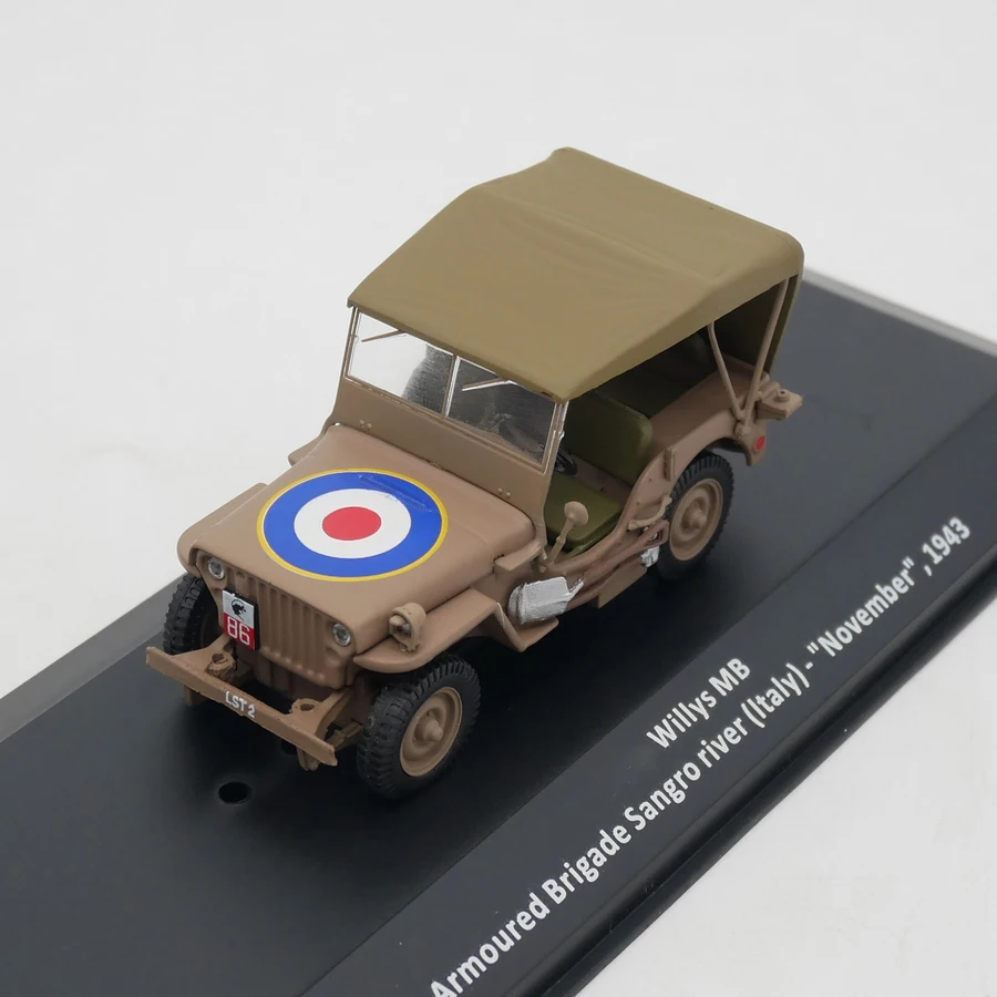 Ixo 1:43 Scale Diecast Alloy Willys MB 1943 Military Affairs Toy Car Model Classic Desktop Ornaments Adult Souvenir Gift Display