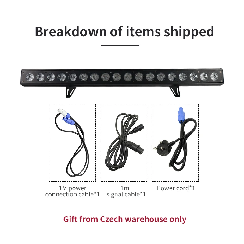 4 Teile/lose 18x18W RGBW 6 in 1 LED Wall Washer Licht DMX Linie Licht Hintergrund Farbstoff bühne Licht DJ Disco Ausrüstung Bühnen Beleuchtung